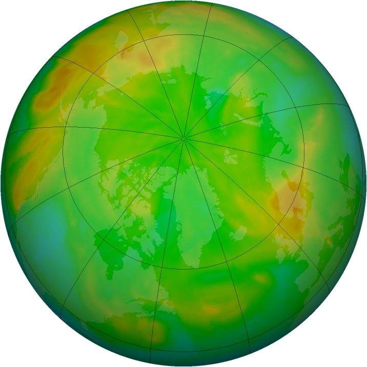 Arctic ozone map for 04 June 2012